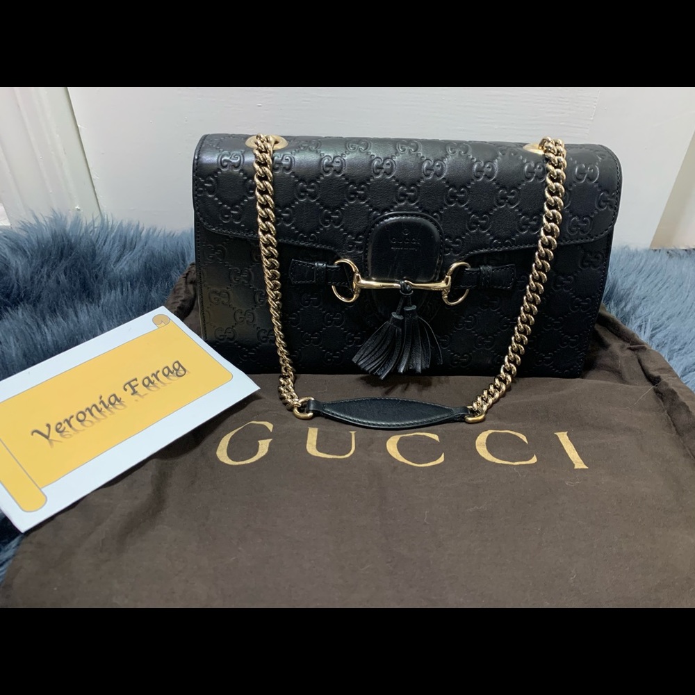 🌟SOLD🌟Gucci guccissima medium emily shoulder bag